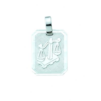 Sternzeichenanhänger ADELIA´S "Sternzeichen Anhänger Waage 925 Silber", silber, Schmuckanhänger, Herren, Waage, Silber 925 (Sterlingsilber), Silberanhänger Waage