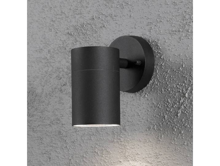 Konstsmide Aussenwandleuchte NEW, schwarz, Metall, Modern, Wandleuchte außen
