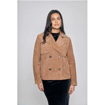 Lederjacke FREAKY NATION "Lederjacke-FN", Damen, Gr. S (36), braun, Oberstoff: 100% Leder. Futter: 100% Baumwolle, normal, Jacken
