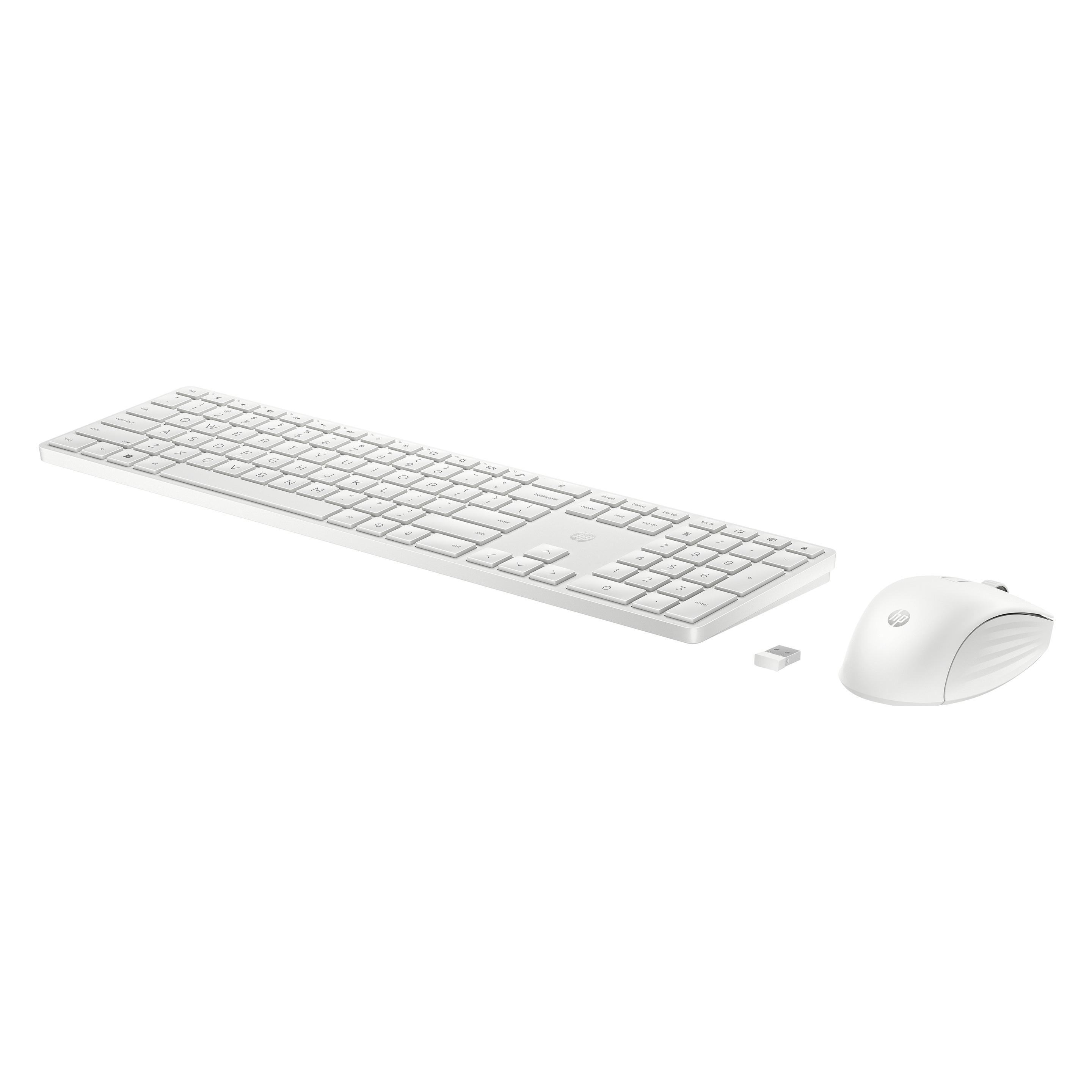 HP Printing & Computing 655 Wireless KB/MSE Combo WHT - INTLEnglish loc (Eng. Int., Kabellos) (860P8AA#ABB)