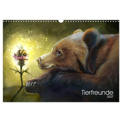 Tierfreunde (Wandkalender 2027 DIN A3 quer), CALVENDO Monatskalender