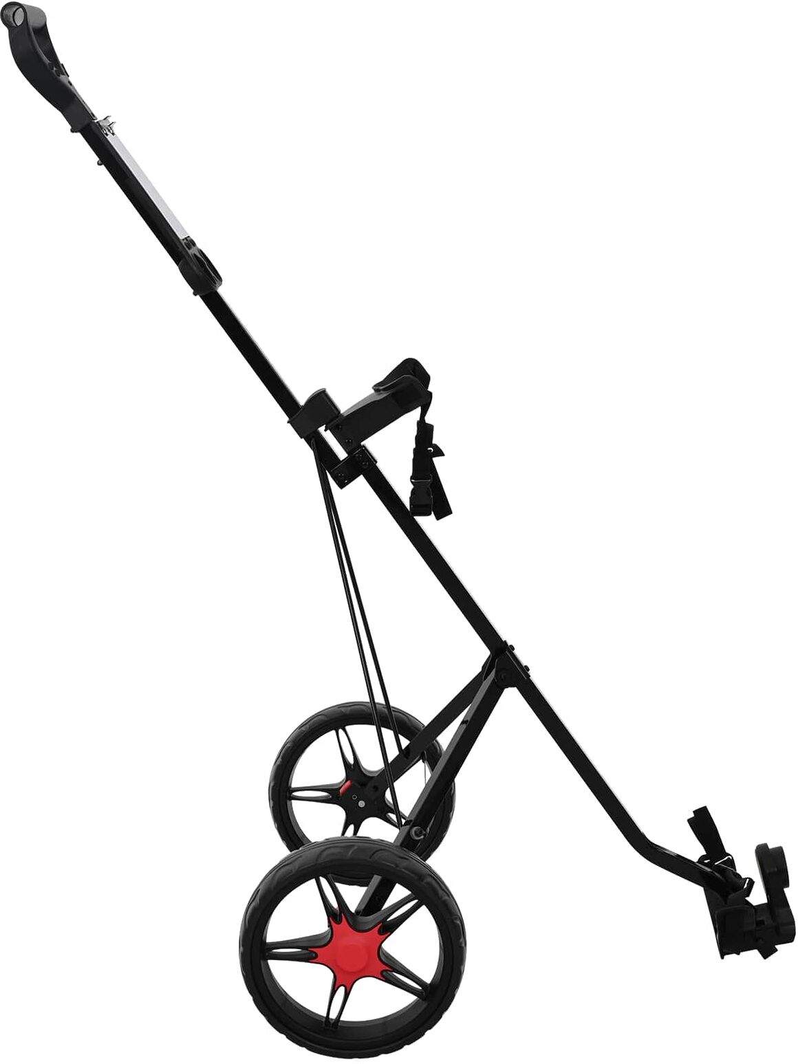 vidaXL Trolley de Golf Noir Fer Pliable