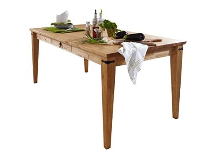 Woodroom Esstisch VISBY in Kiefer massiv eichefarbig (BxTxH 180x 76x 90 cm)