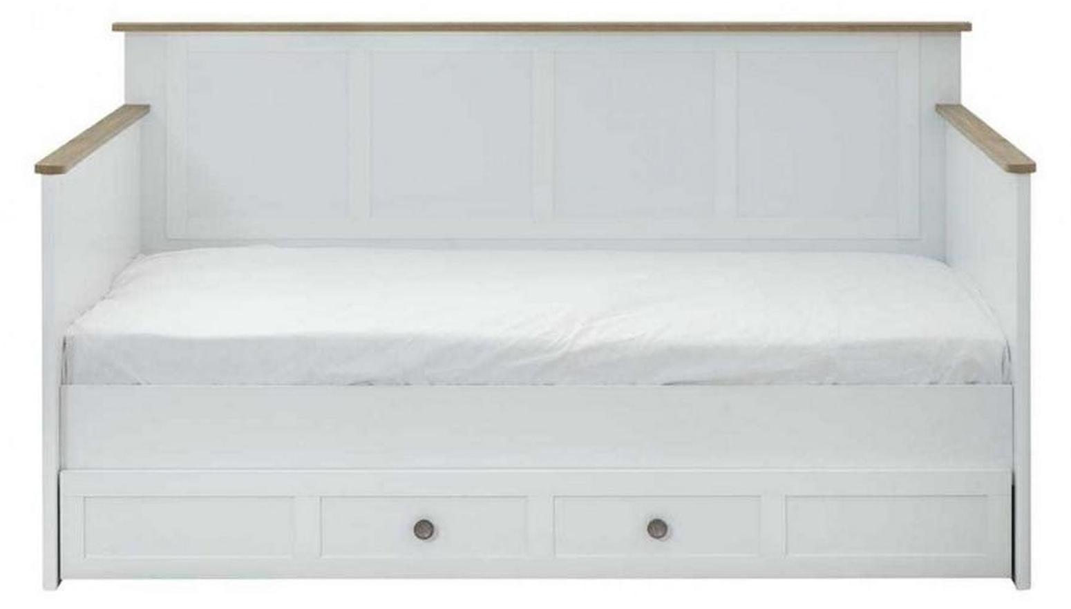 Kinderlaufstall Kinderbettchen Garnitur Bettchen Weiß Holz Set 3tlg