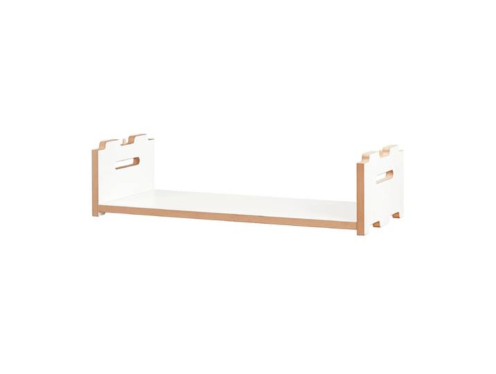 Tojo - hochstapler Regalsystem, Anbaumodul niedrig, weiss