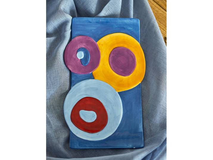 Plateau Polivia 19 x 3 x 30cm Multicolore
