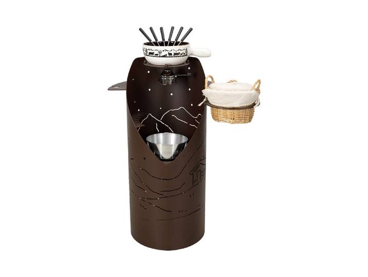 Nouvel Fonduebar Montagna 87 × 47 × 56 cm 17-teilig