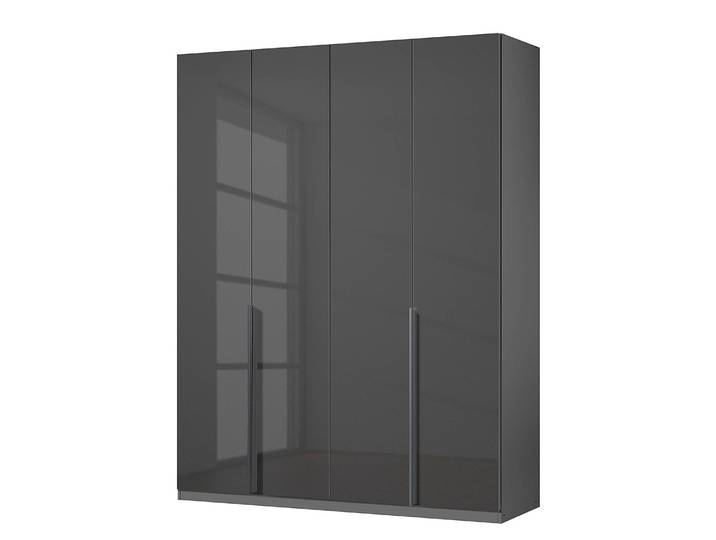 Drehtürenschrank Glam Glas 180cm Grau Comfort Grau