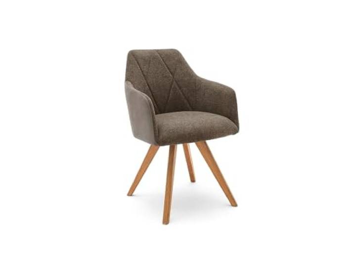 möbelando Polsterstuhl >Redding< in Cappuccino - 57x85x62 (BxHxT)
