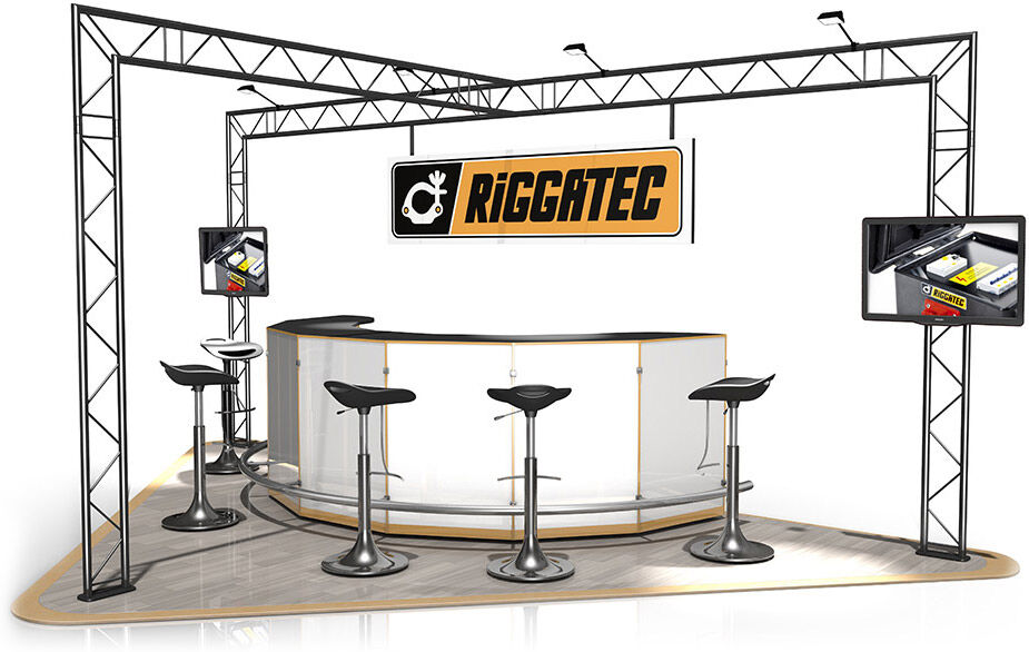 Naxpro-Truss Messestand Fd 22 - 5 X 3 X 2,5 M (Lxbxh) - 7,5 M² Schwarz