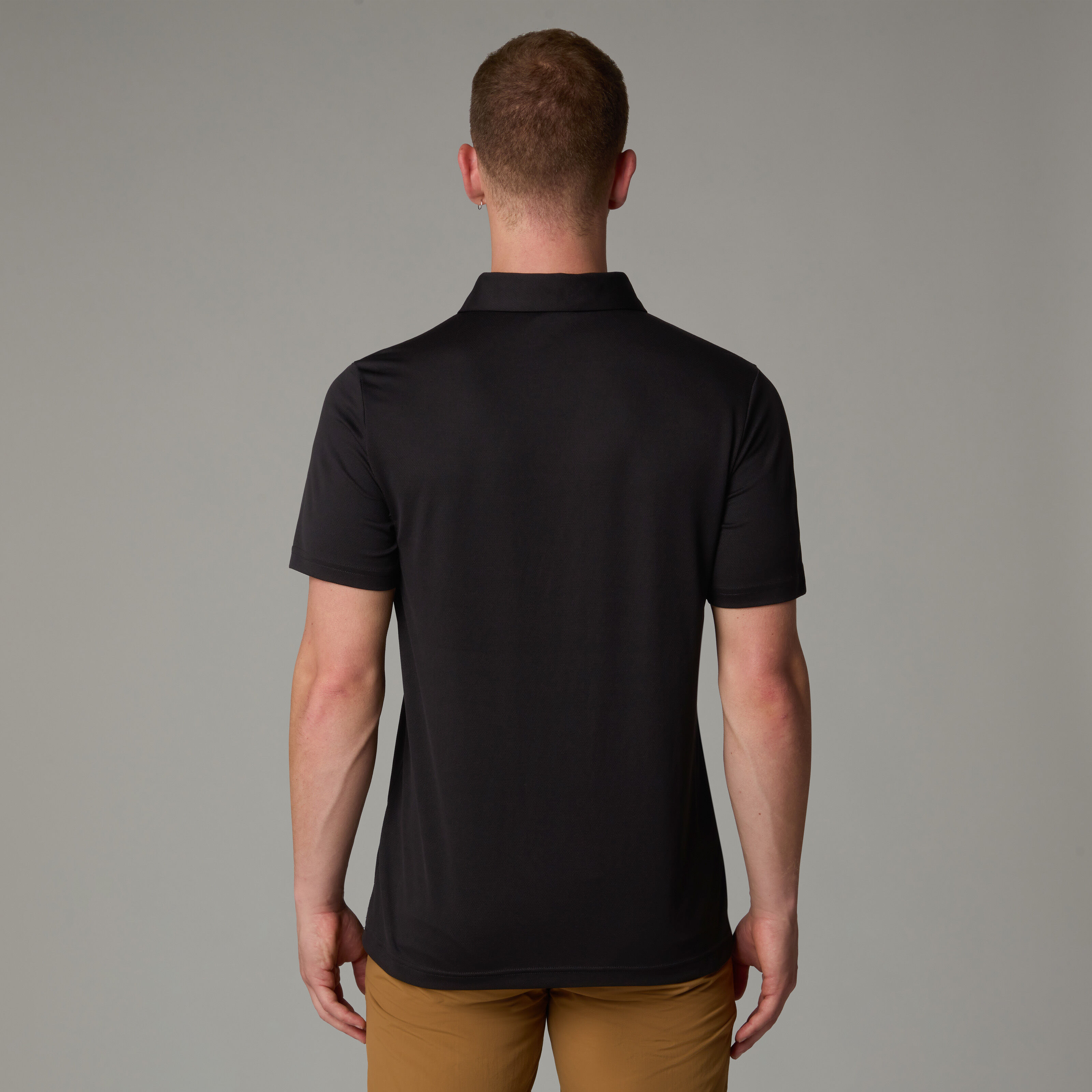 Poloshirt THE NORTH FACE "Tanken Poloshirt für Herren", Herren, Gr. M, schwarz (tnf schwarz), Obermaterial: 100% Polyester, Shirts Poloshirt, sportlicher Stil, aus Polyester, schnell trocknend