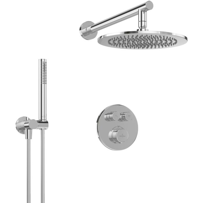 Villeroy und Boch Universal Taps&Fittings Duschsystem TVZ00010500061 325 x 586 x 1221 mm, Rund, Chrom