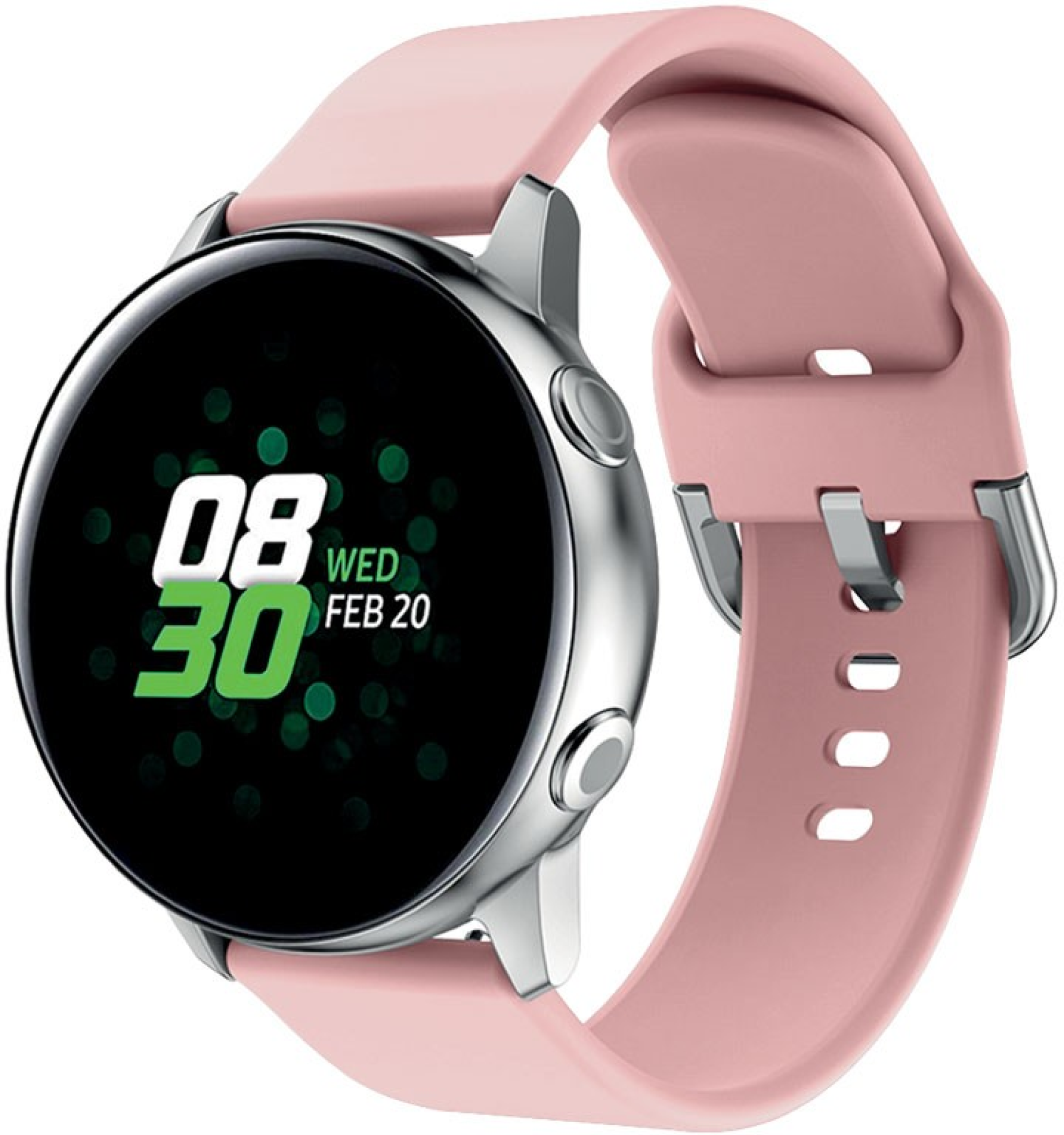 iS Bracelete Smartwatch em Silicone - Rosa
