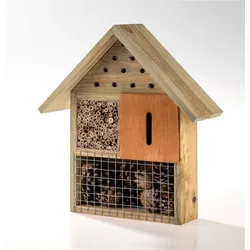 LITTLE FRIENDS Insektenhotel, ca. 27,3 x 9 x 30 cm - Braun