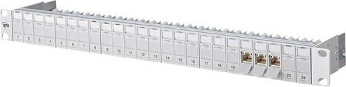 Metz Connect 130B11P0-E 24 Port Netzwerk-Patchpanel 483 mm (19") CAT 6a 1 HE Bestückt
