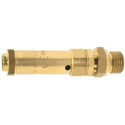 Elmag, Zubehör Druckluftwerkzeug, - Sicherheitsventil 16 bar, AG 1/4" Messing