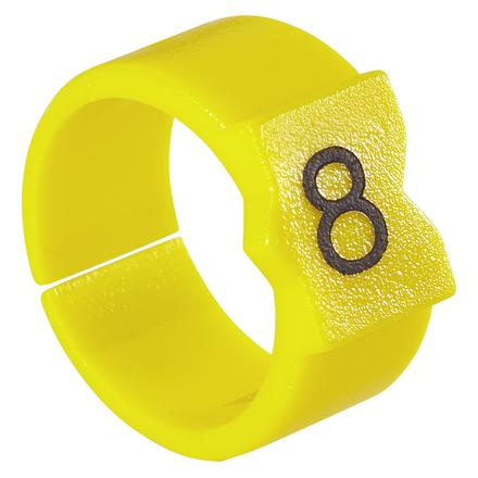 TE Connectivity STD15Y-2 Kennzeichnungsclip Aufdruck 2 Aussendurchmesser-Bereich (7-1768045-6)