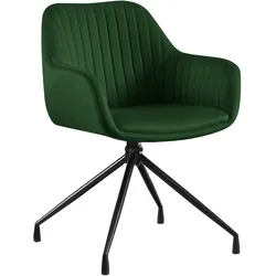 CLP Esszimmerstuhl Welby Samt   Farbe: grün, Material: Samt