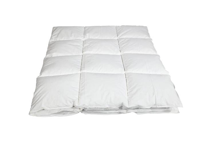Daunenbettdecke ALBIS SWITZERLAND Arven 500 , weiss (weiß), B:200cm L:210cm, Obermaterial: 100% Baumwolle, Bettdecken, Daunenbettdecke