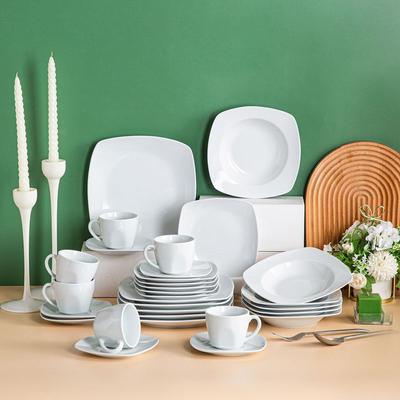 MALACASA Elisa Porcelain Dinnerware Set (Service for 6)