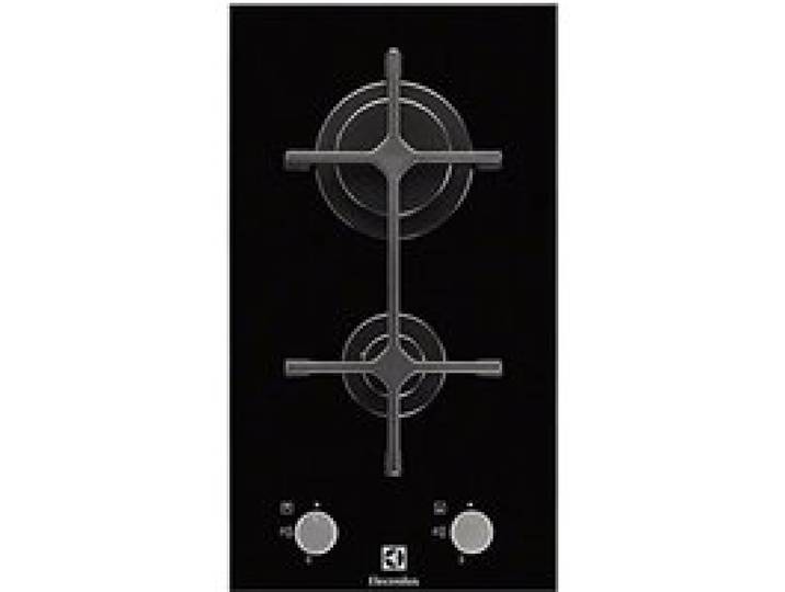 Plaque de cuisson à gaz - ELECTROLUX - EGC3322NVK - Verre noir - Commandes à boutons - Allumeur intégré