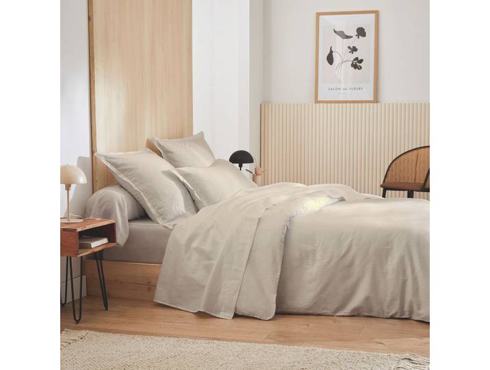 Housse de couette Grand Hôtel sable 240x220 Tradilinge