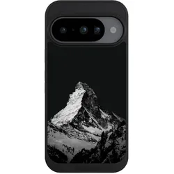 Nivocase Handyhülle für Google Pixel 10 Hülle NIVOpure Case Schwarz Alpspitze Berg Schnee (Google Pixel 10), Smartphone Hülle, Schwarz