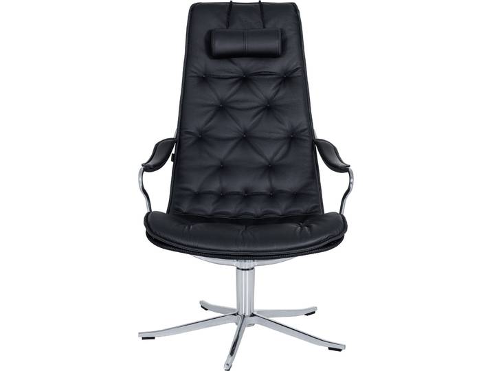 Conform Sessel Alejandro schwarz Leder T 87 B 65 H 106 cm