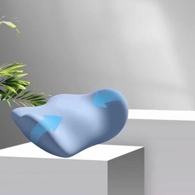 Inspired Finds Ergonomic Memory Foam Lumbar Support Pillow For Office Chair blue