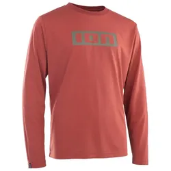 ION, Unisex, Velotrikot, Bike Tee Logo LS DR youth - spicy-red (128), Rot, 128
