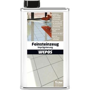 Wepos Steinimprägnierung 2000202804, Feinsteinzeug, für innen & außen, lösemittelhaltig, 1 Liter