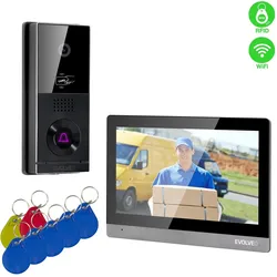 Evolveo, Klingel + Türsprechanlage, DoorPhone AHD10, WiFi Home Video Doorphone Kit with Door Control and RFID, Black Silver 1 (Kabellos, WLAN)