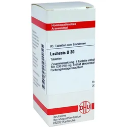 Lachesis D 30 Tabletten 80 St