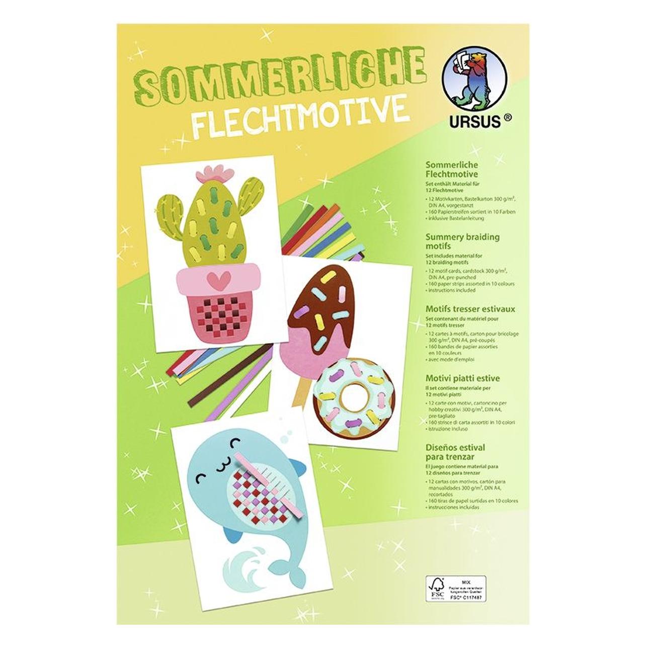 Ursus Flechtmotive Sommerliche Motive A4 VE=12 Stück (28230099F)