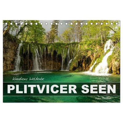 Welterbe in Kroatien - Plitvicer Seen (Tischkalender 2026 DIN A5 quer), CALVENDO Monatskalender