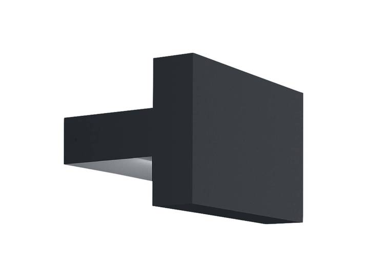 Wever & Ducré Lighting LED Aussenwandleuchte Palos 2.0, dimmbar, schwarz, Aluminium, Modern, LED Wandleuchte außen