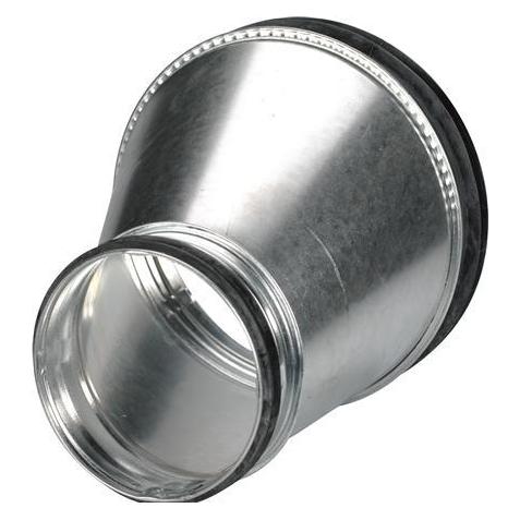 Lindab Reduktion lang exzentrisch RLU 125X100 Nippel/Nippel (256649)