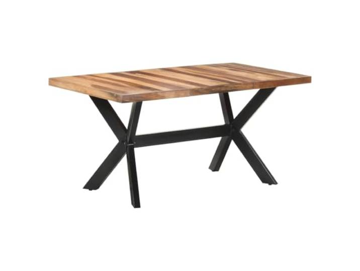 Makastle Esstisch 160x80x75 cm Massivholz Honigfarben