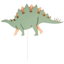 Van Tjalle en Jasper, Nachtlicht, Von Tjalle und Jasper - Dino Wandlampe Stegosaurus - Holz