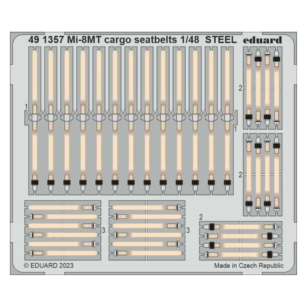 Eduard Mi-8MT cargo seatbelts STEEL 1/48 TRUMPETER (491357)