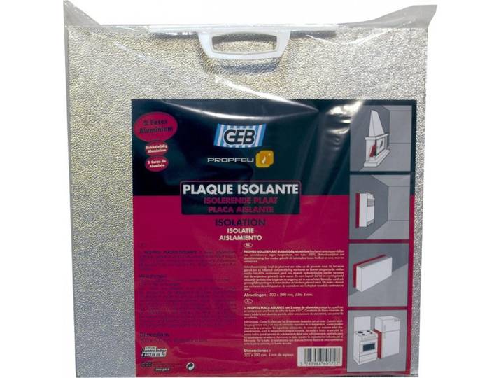 Plaque Isolante Alu 500x500 4mm - Geb Feu