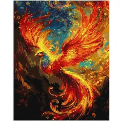 Ideyka Malen nach Zahlen - Żar-Vogel 40x50cm