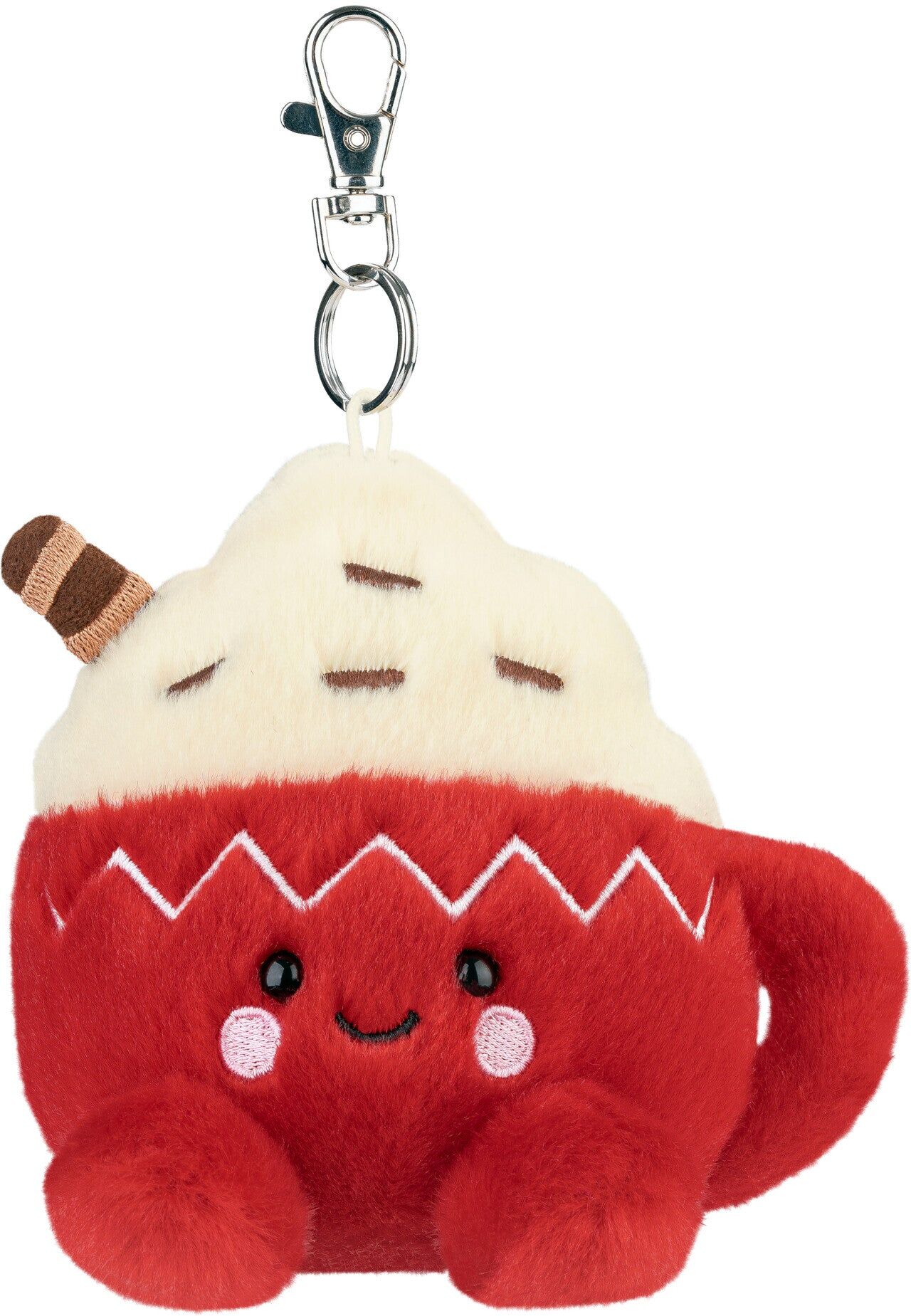 Aurora Palm Pals Cassia Hot Cocoa Clip-On Plush Keyring for Kids, 10cm, Red