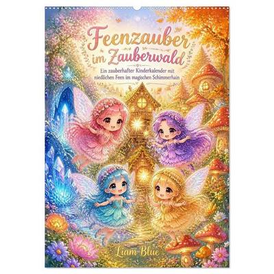 Feenzauber im Zauberwald (Wandkalender 2027 DIN A2 hoch), CALVENDO Monatskalender