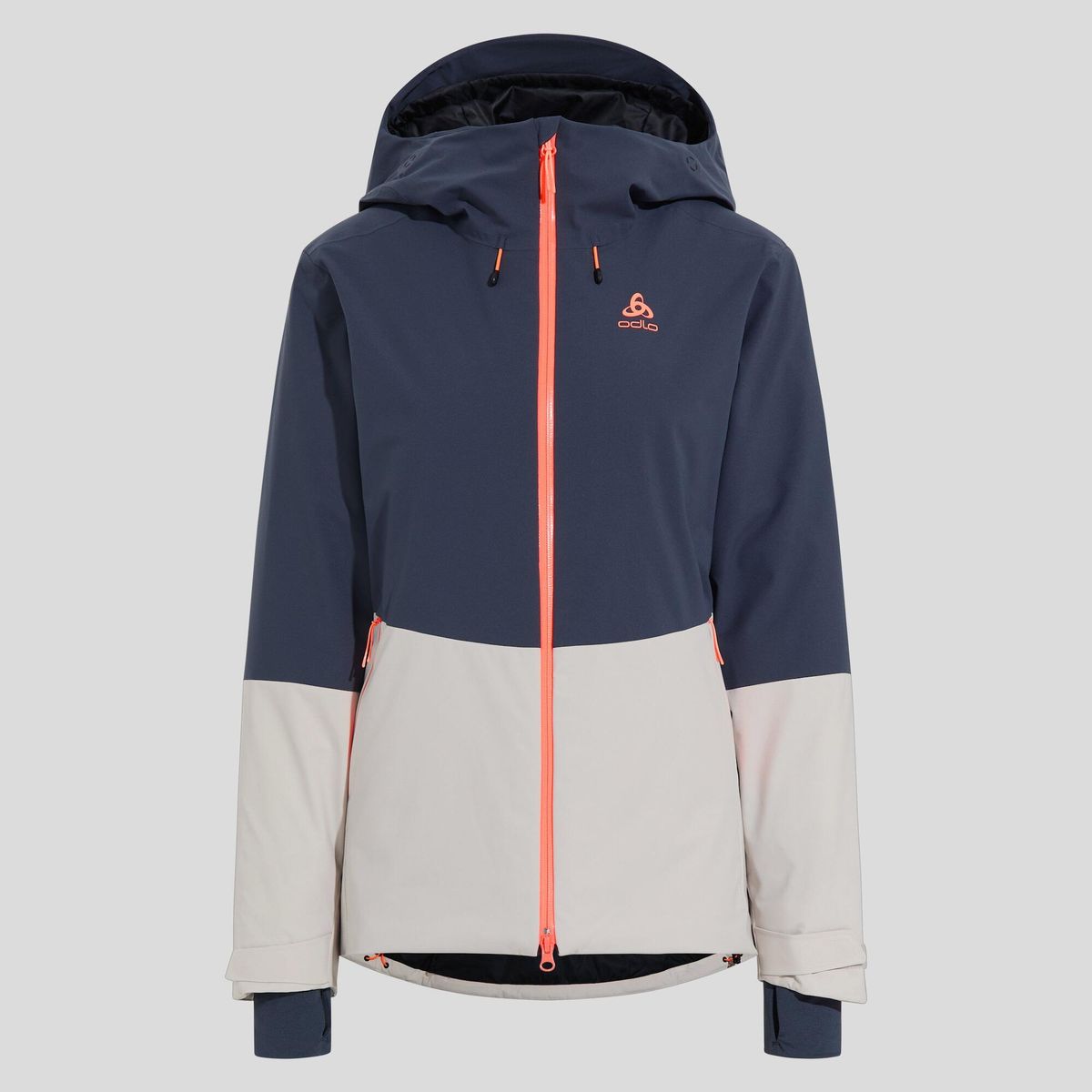 Odlo Jacket Insulated Ski Bluebird S-thermic silver cloud - india ink (10849) L 528761-10849-L