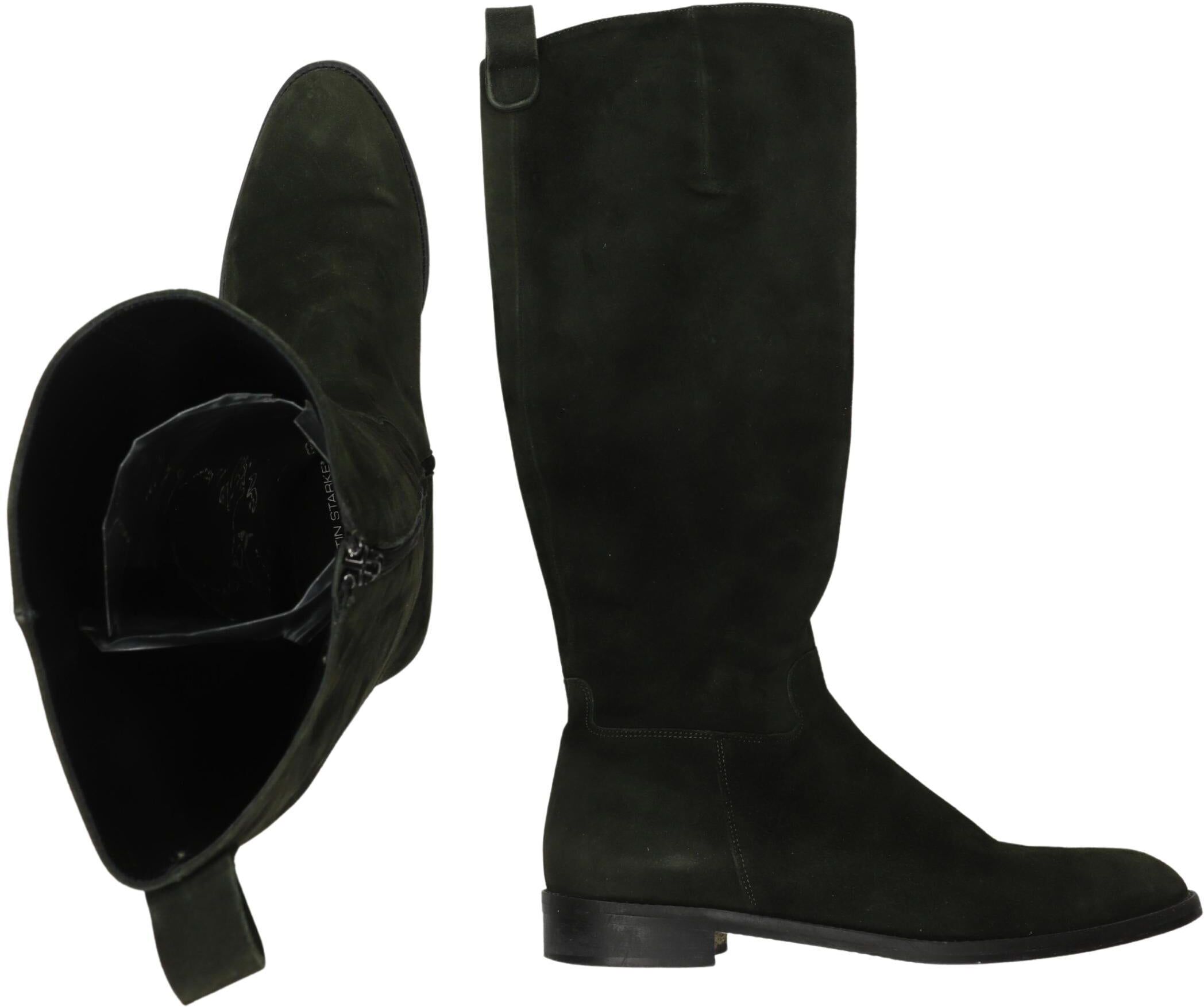Konstantin Starke Damen Stiefel, Grün, Gr. EU 39.5, kein / Etikett - Second Hand