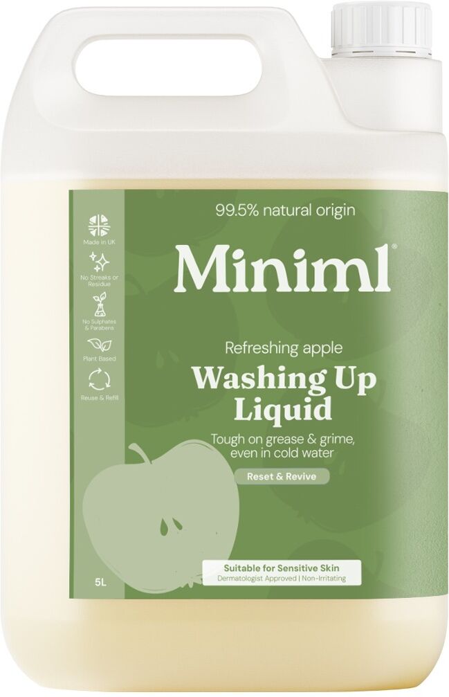 Miniml Washing Up Liquid Refreshing Apple 5L Refill