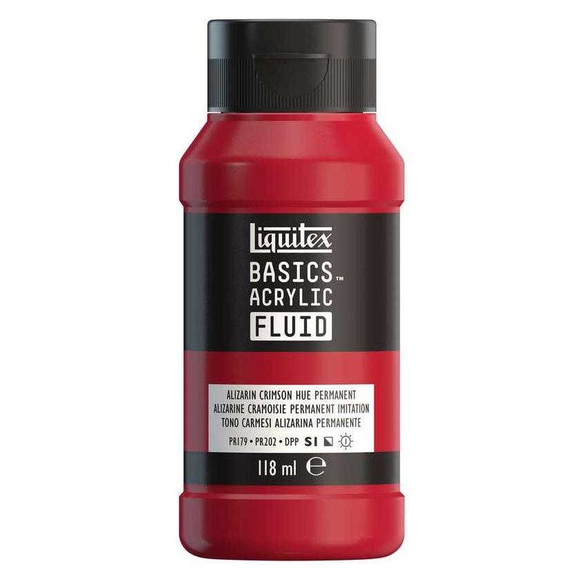 Winsor & Newton Basics fluid 118ml alizarin crimson perm hue row 1 (118 ml) (8870389)