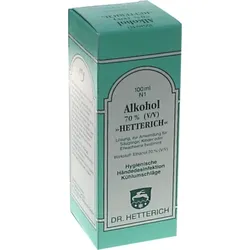 ALKOHOL 70% V/V Hetterich 100 ml