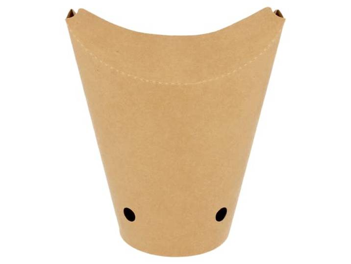 100 Stück - gebratene Gläser mit Verschluss 12 Unzen - 360 ml 200 + 25 Pe G/M2 6,7 x 12,5 cm, Braun